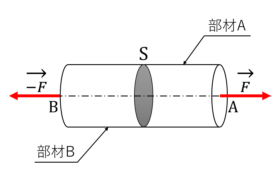 円柱の仮想断面